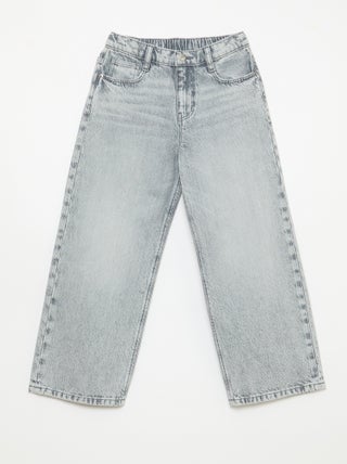 Baggy jeans effen 5 zakken