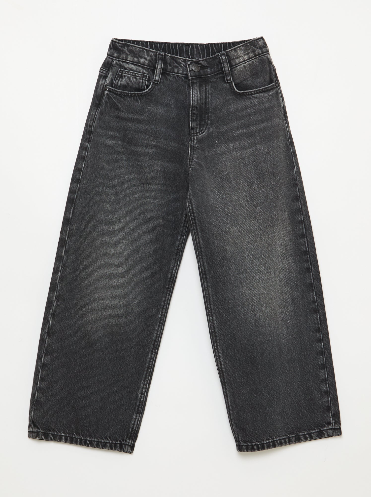 Baggy jeans effen 5 zakken