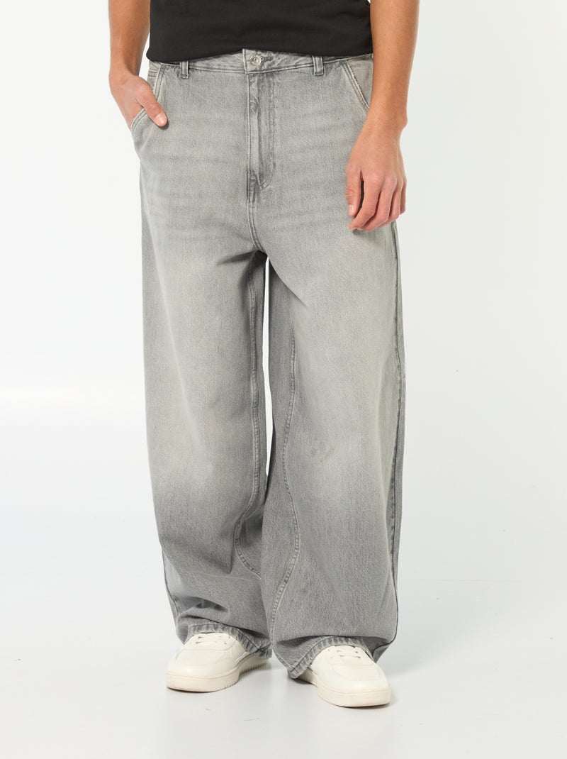 Baggy jeans Grijs - Kiabi