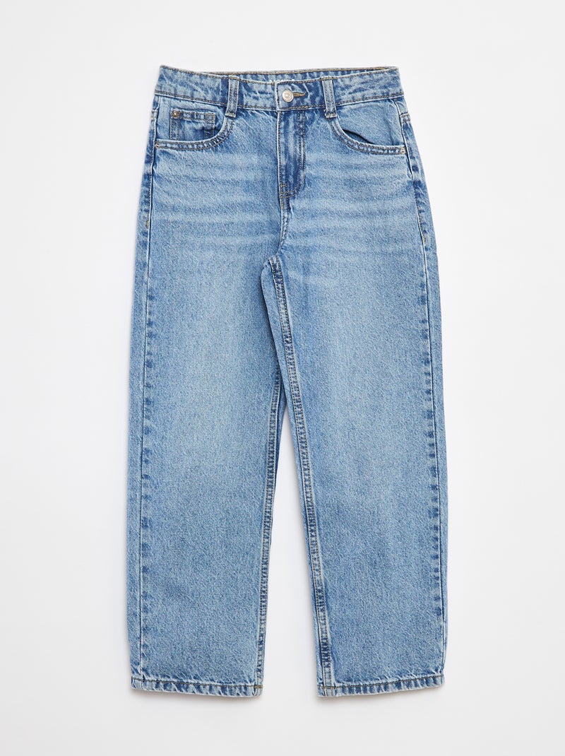 Baggy jeans met 5 zakken Blauw - Kiabi