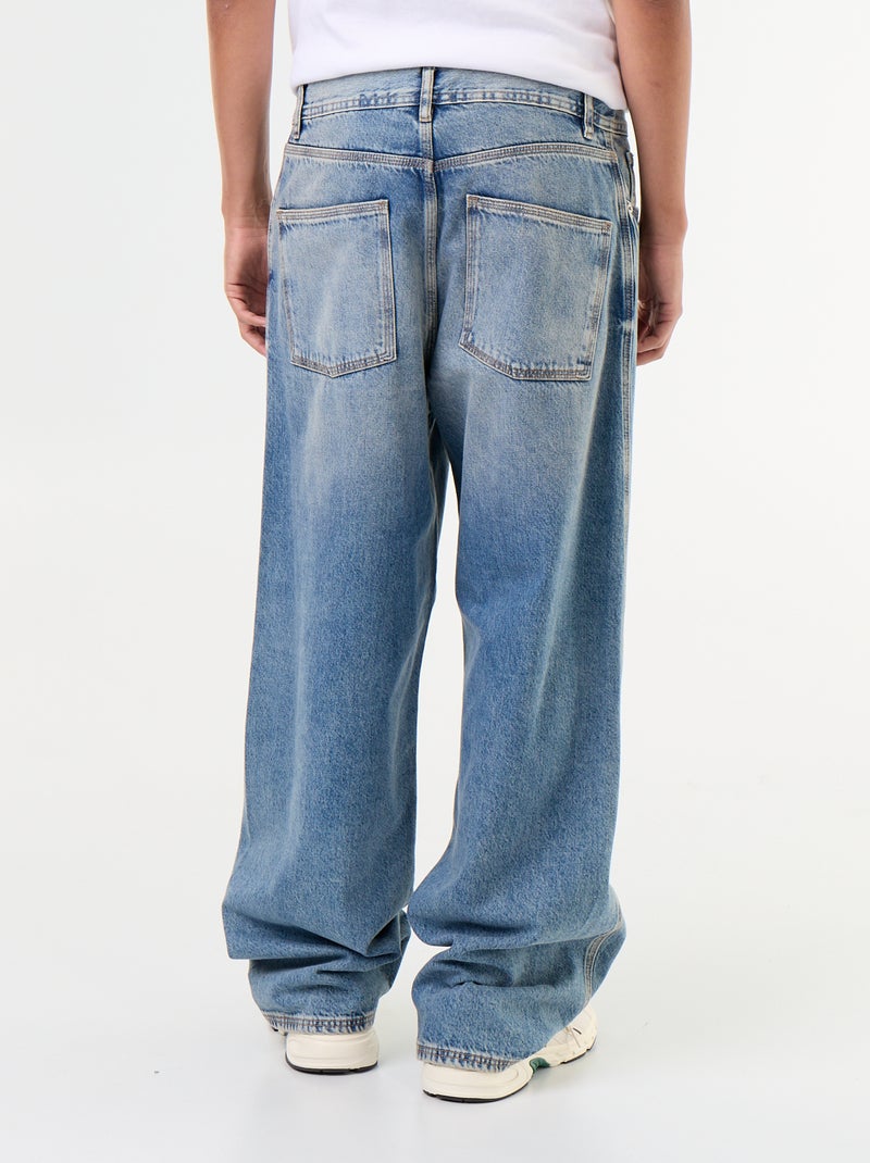 Baggy jeans met 5 zakken Blauw - Kiabi