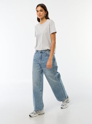 Baggy jeans met 5 zakken en lage taille