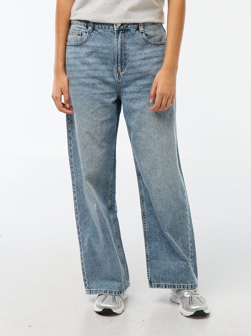 Baggy jeans met 5 zakken en lage taille - Kiabi