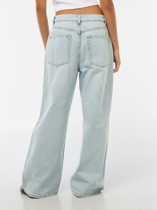 Baggy jeans met 5 zakken en lage taille - Kiabi