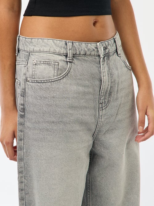 Baggy jeans met 5 zakken en lage taille - Kiabi