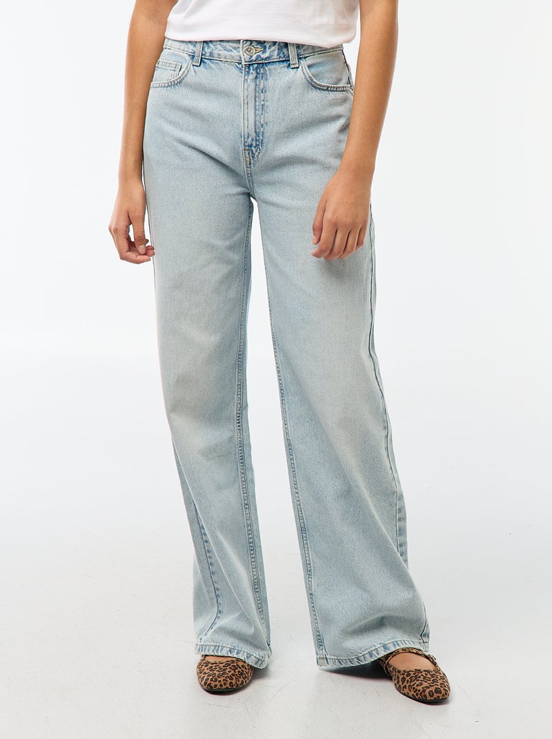Baggy jeans met lage taille Blauw - Kiabi