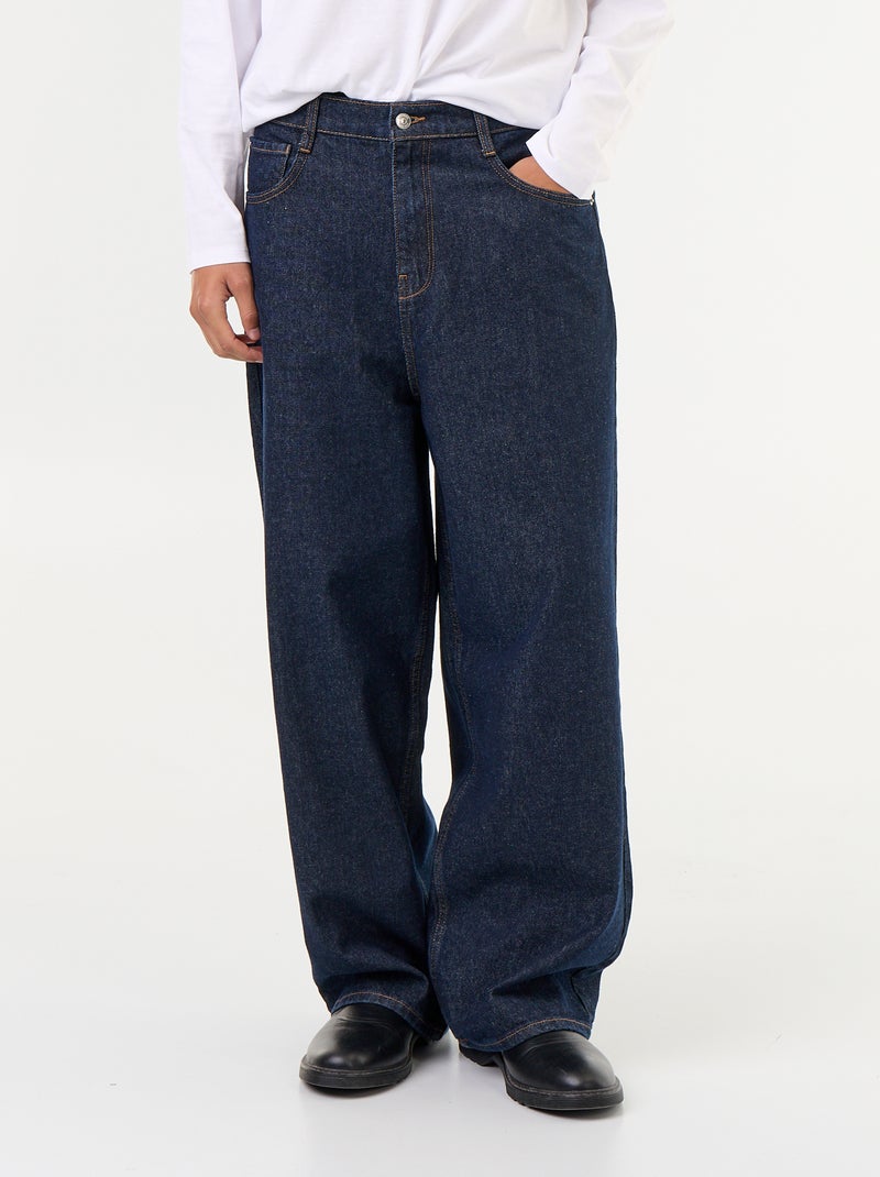 Baggy jeans / wijd model Blauw - Kiabi