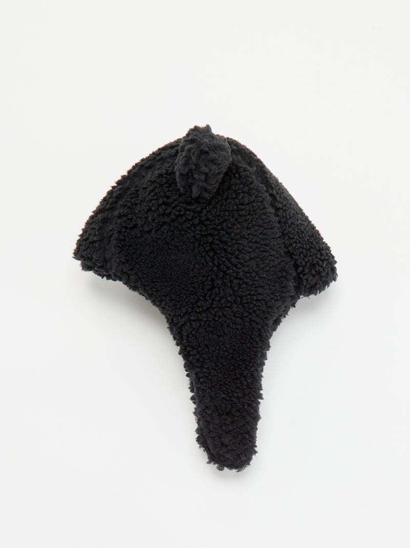 Balaclava met schapenvachteffect en fantasie-oortjes Grijs - Kiabi
