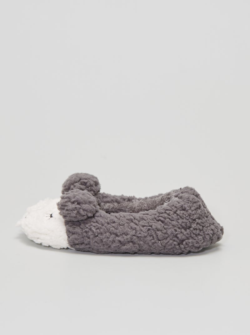 Ballerinapantoffels grijs - Kiabi