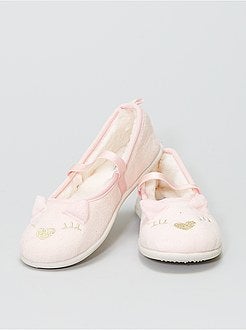 Ballerinapantoffels met katjesprint - Kiabi