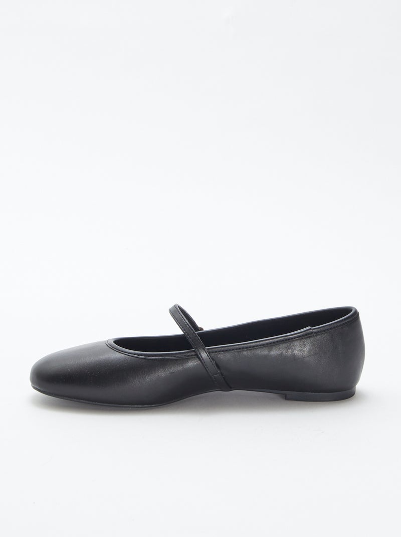 Ballerina's met bandje ZWART - Kiabi