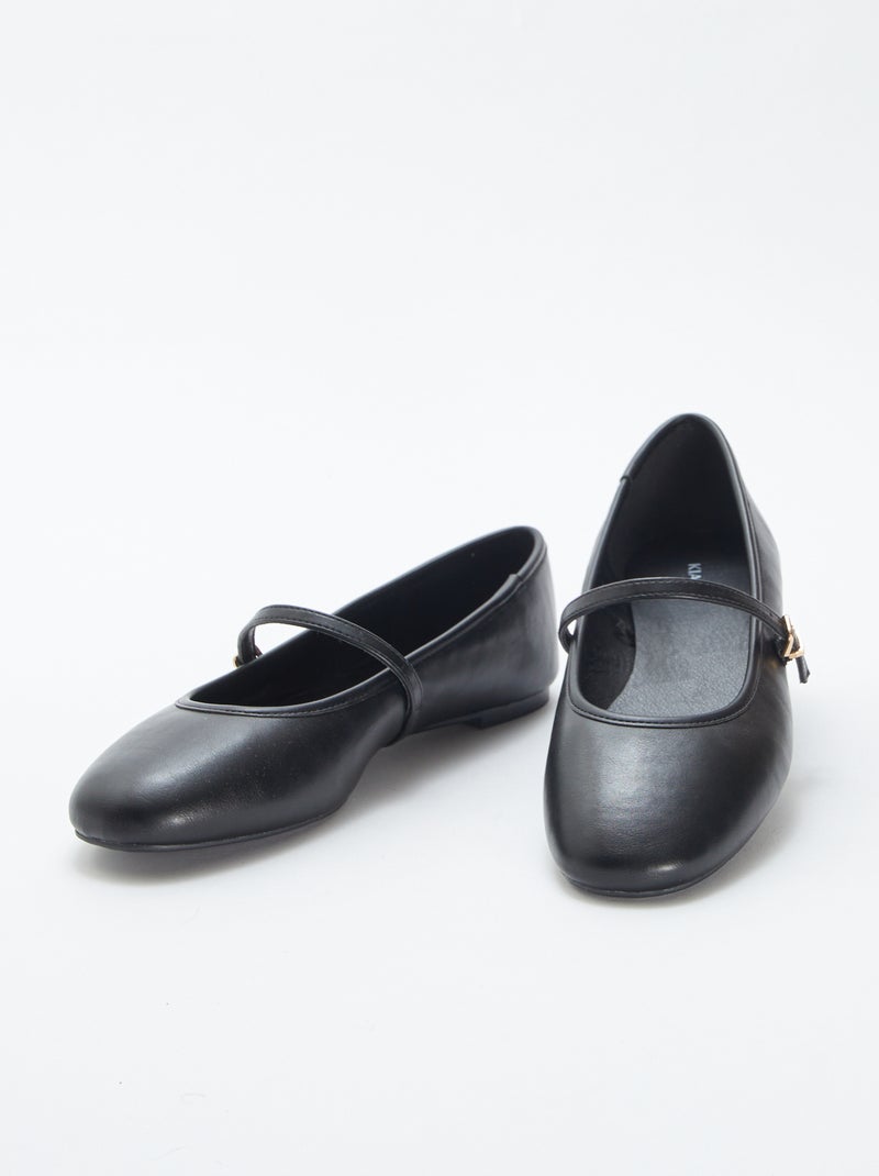 Ballerina's met bandje ZWART - Kiabi