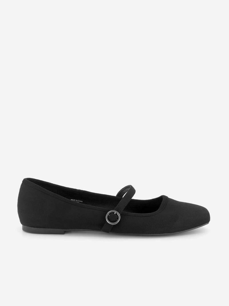 Ballerina's met bandje Zwart - Kiabi