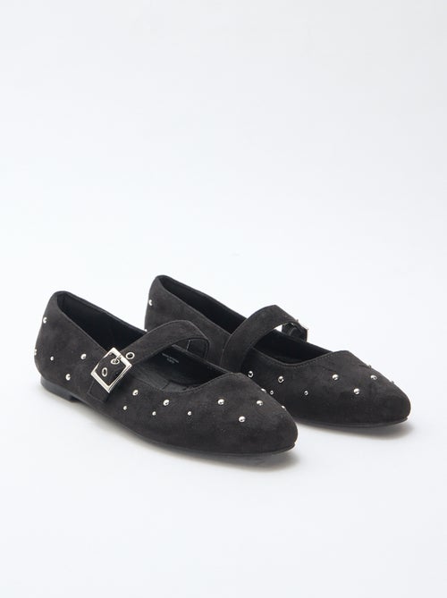 Ballerina's met bandjes en studeffect - Kiabi