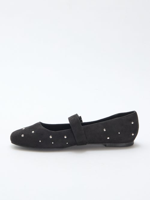 Ballerina's met bandjes en studeffect - Kiabi