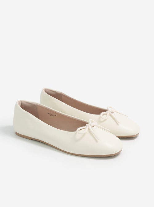 Ballerina's met decoratieve strik aan de voorkant - Kiabi
