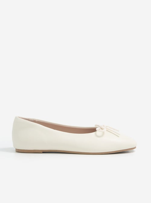 Ballerina's met decoratieve strik aan de voorkant - Kiabi