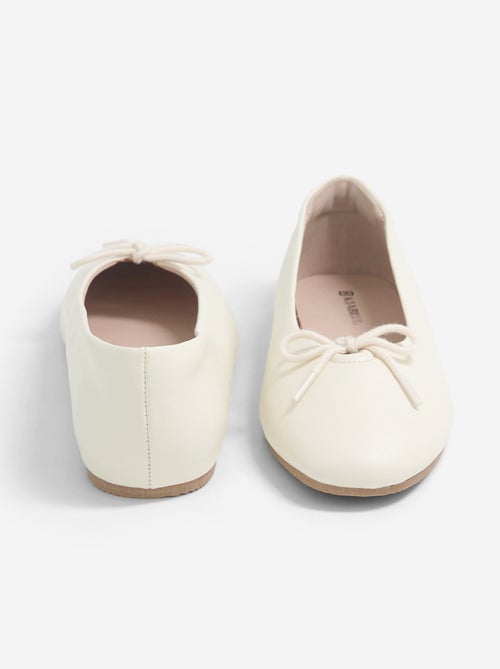 Ballerina's met decoratieve strik aan de voorkant - Kiabi