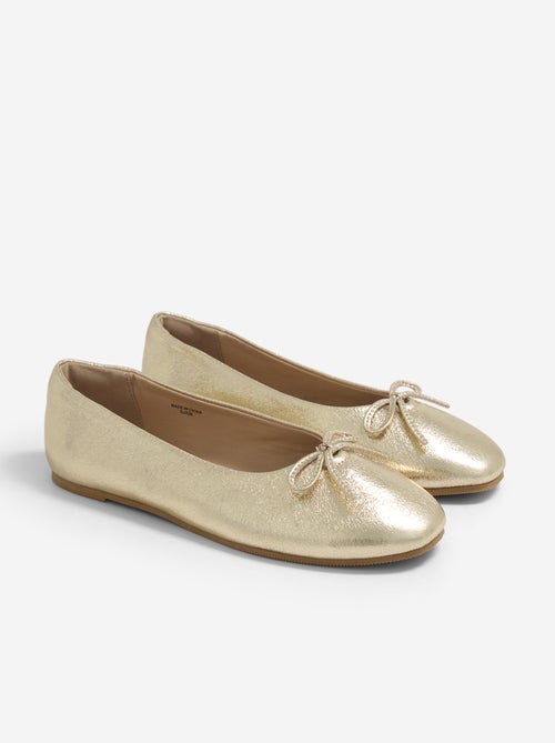 Ballerina's met decoratieve strik aan de voorkant - Kiabi