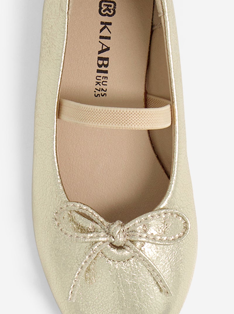 Ballerina's met fantasie strik Geel - Kiabi