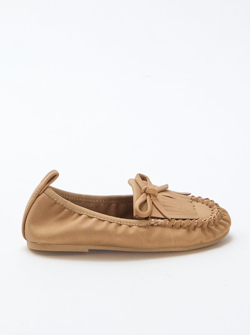Ballerina's met franjes Biege - Kiabi