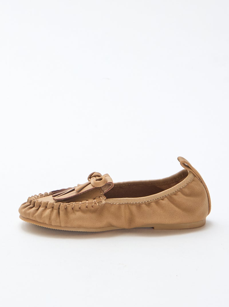 Ballerina's met franjes Biege - Kiabi