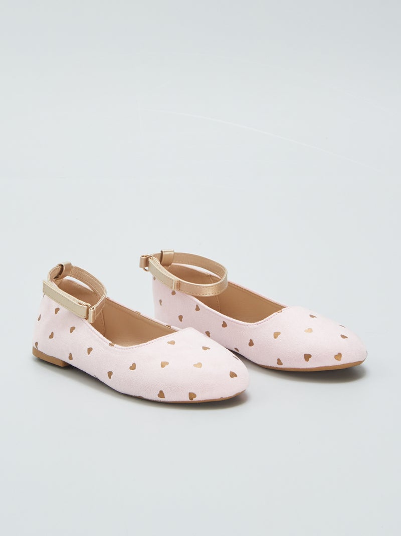 Ballerina's met goudkleurige hartjes ROSE - Kiabi