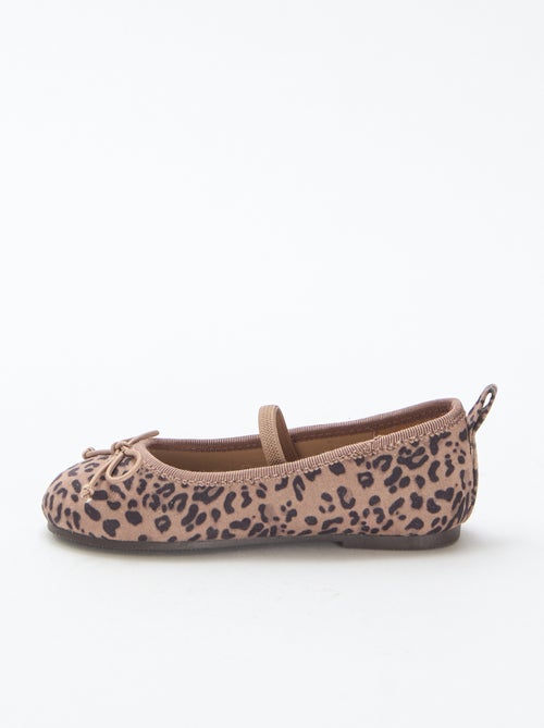Ballerina's met luipaardmotiefje - Kiabi
