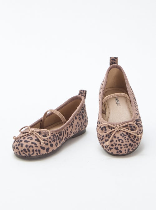 Ballerina's met luipaardmotiefje - Kiabi
