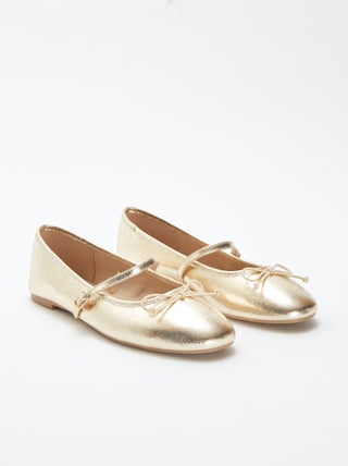 Ballerina's met pailletten en strik