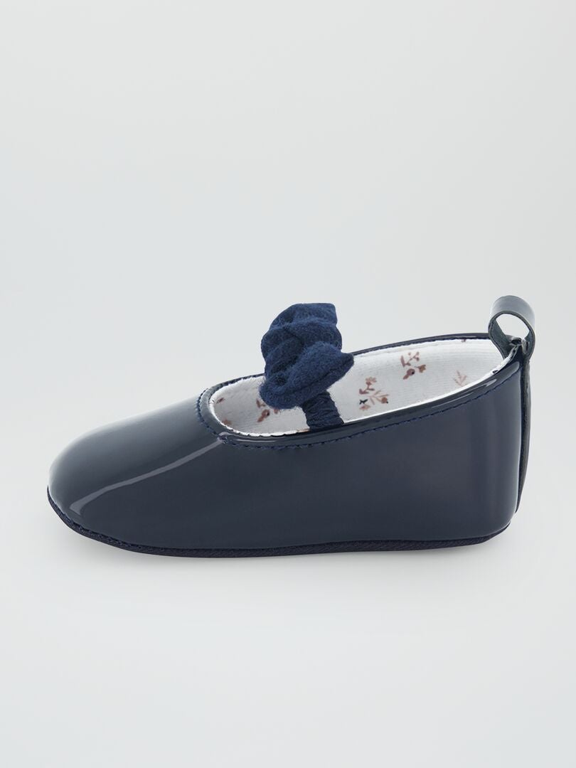 Ballerina's met strik BLAUWE STROOM - Kiabi