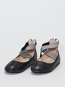 Ballerina's met zilverkleurige riempjes - Kiabi