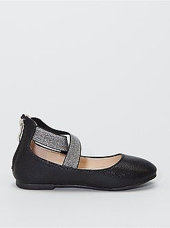 Ballerina's met zilverkleurige riempjes - Kiabi