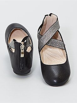 Ballerina's met zilverkleurige riempjes - Kiabi
