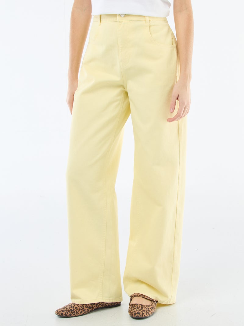 Ballon fit broek Geel - Kiabi