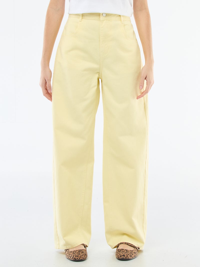 Ballon fit broek Geel - Kiabi