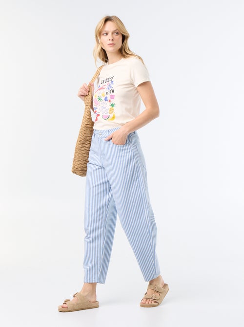 Ballonbroek met hoge taille - Kiabi