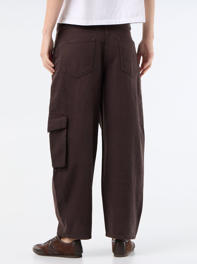 Ballonbroek met klepzak Bruin - Kiabi