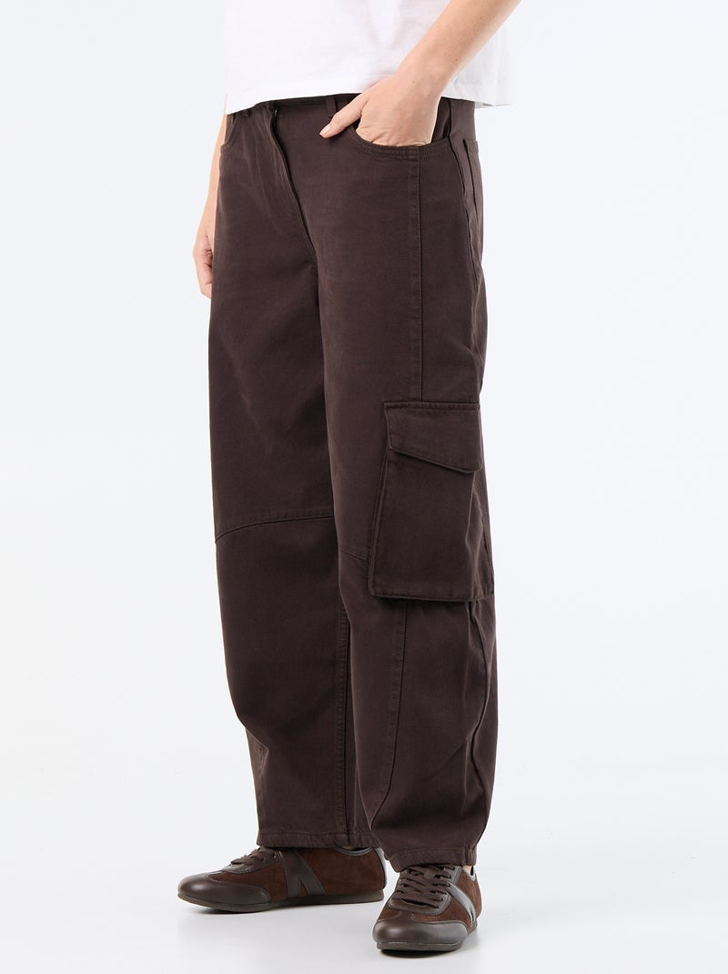 Ballonbroek met klepzak Bruin - Kiabi
