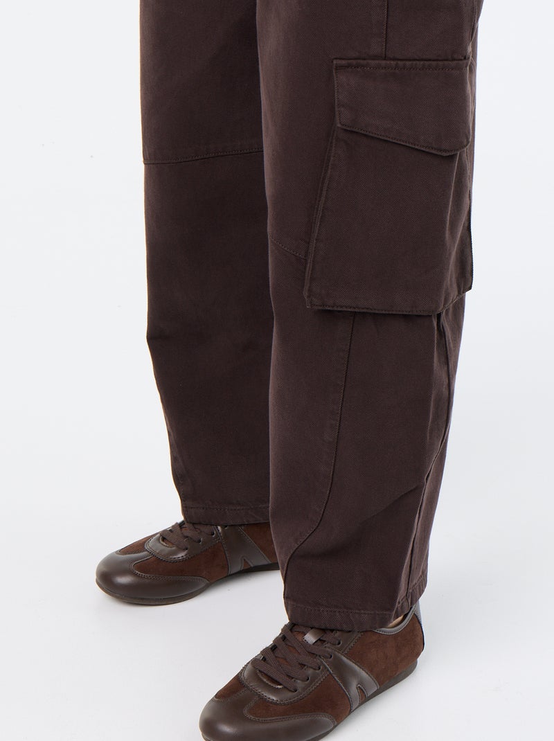 Ballonbroek met klepzak Bruin - Kiabi