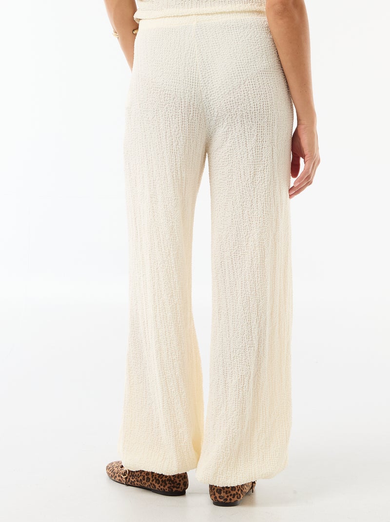 Ballonbroek van crinkle stof Wit - Kiabi