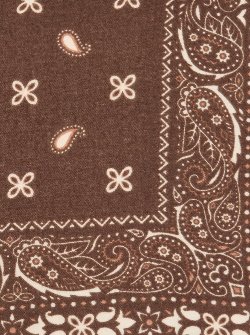 Bandana-sjaal met print Bruin - Kiabi
