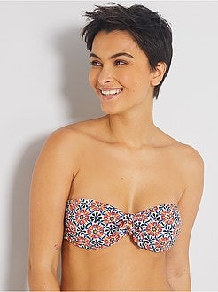 Bandeaubikinitop met cups - Kiabi