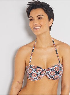 Bandeaubikinitop met cups - Kiabi