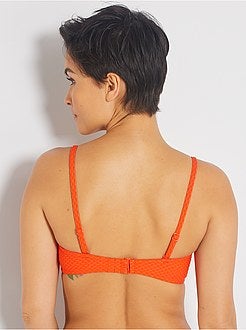 Bandeaubikinitop met jacquardpatroon - Kiabi