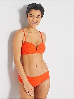 Bandeaubikinitop met jacquardpatroon - Kiabi