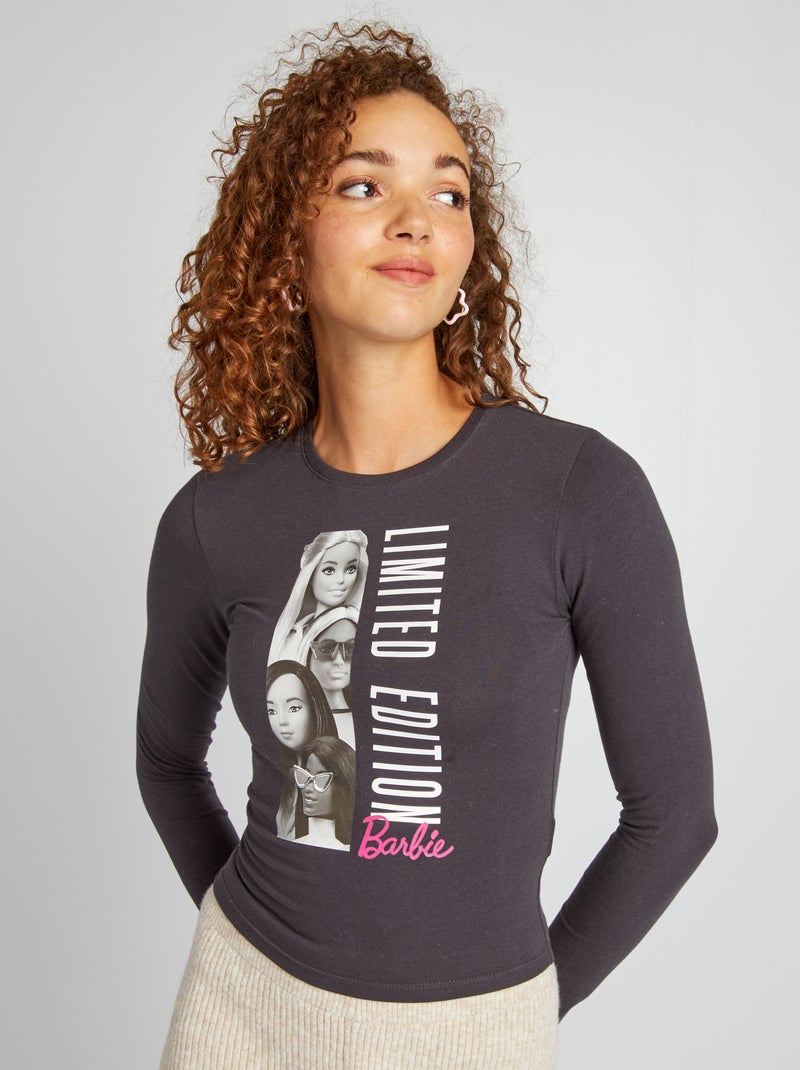 Barbie-T-shirt met korte mouw ZWART - Kiabi