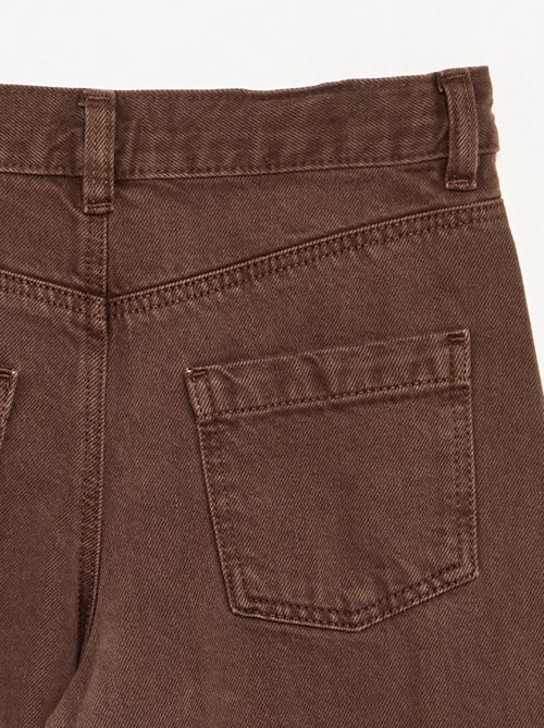 Barrel fit-broek met studs - Kiabi