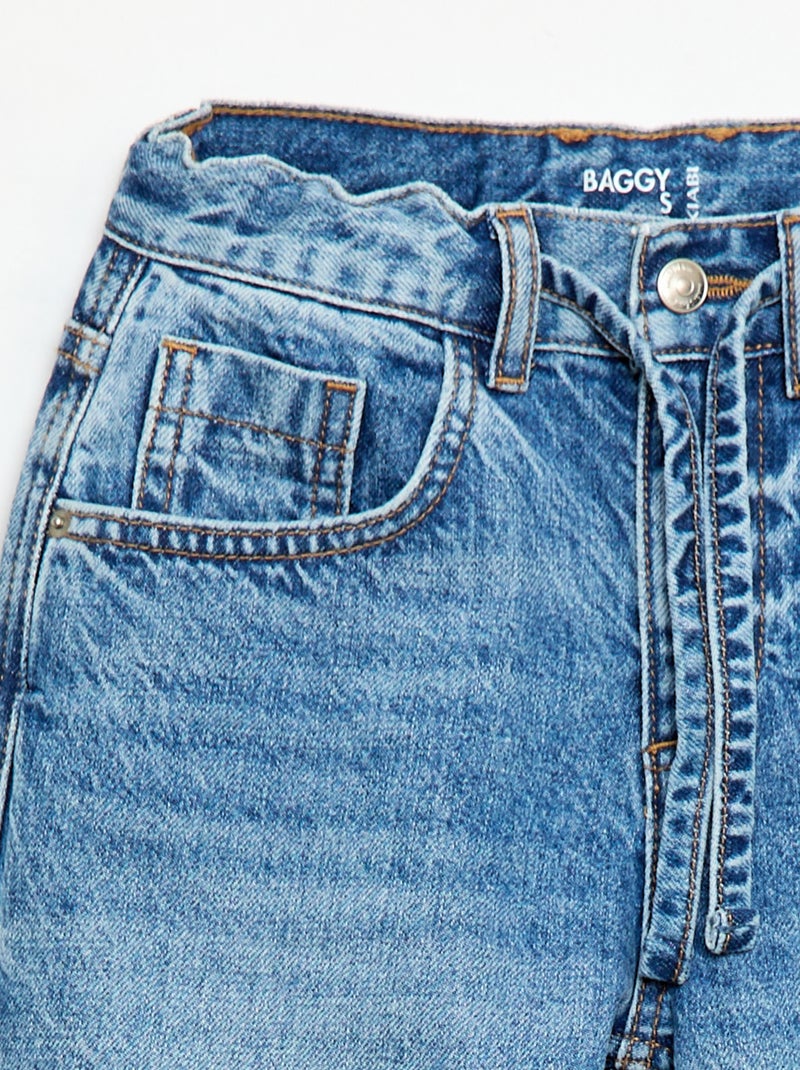 Barrel fit jeans Blauw - Kiabi