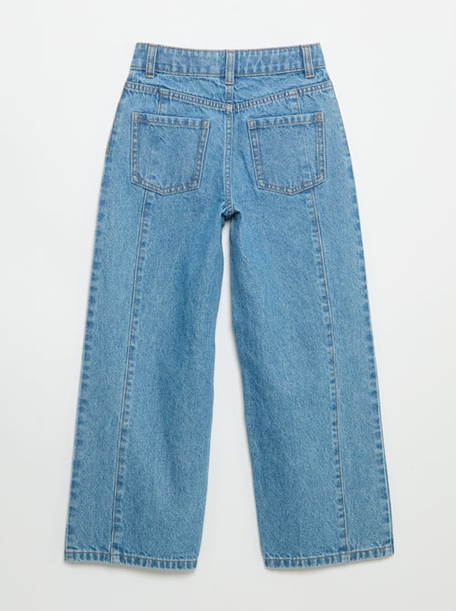 Barrel fit jeans met fantasie studs - Kiabi